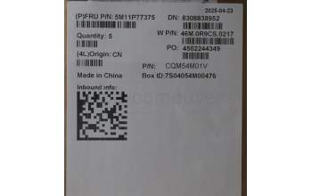 Lenovo 5M11P77375 MECH_ASM FRU BLKB UKE w/C Cov Sunrex