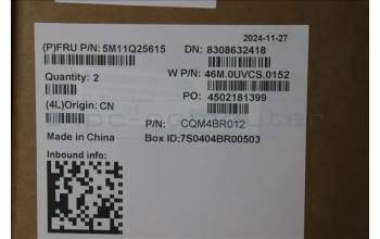 Lenovo 5M11Q25615 MECH_ASM GRP_KBD_BZL_BEL_WL_BK_SRX