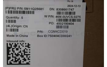 Lenovo 5M11Q25681 MECH_ASM GRP_KBD_BZL_UKE_WL_BK_TRI