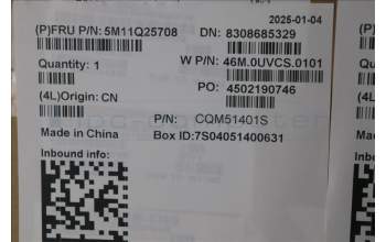 Lenovo 5M11Q25708 MECH_ASM GRP_KBD_BZL_POR_WW_BK_CHY