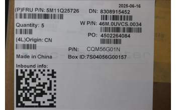 Lenovo 5M11Q25726 C-Cover with keyboard, USA English, Black, WWAN, US