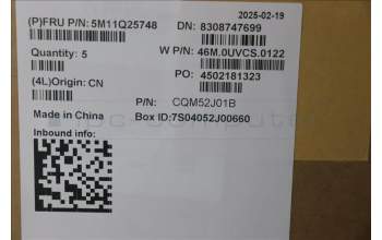 Lenovo 5M11Q25748 MECH_ASM GRP_KBD_BZL_SWS_WW_BK_LTN