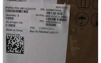 Lenovo 5M11Q25776 MECH_ASM GRP_KBD_BZL_NOR_WW_BK_SRX