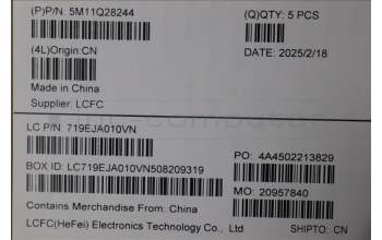 Lenovo 5M11Q28244 MECH_ASM FRU CCV EURO ENG BL SRX US AG,T