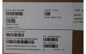 Lenovo 5M11Q53766 MECH_ASM KBD EURO ENG BK BL SRX US BK