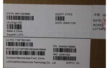 Lenovo 5M11Q53866 MECH_ASM KBD Ccvr NOR BK BL SRX UK BK