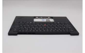 Lenovo 5M11Q54132 C-Cover with keyboard, Icelandic, Black, Backlight, WWAN, UK