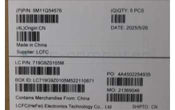 Lenovo 5M11Q54576 MECH_ASM BL KB BK GER SRX