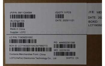 Lenovo 5M11Q54584 C-Cover with keyboard, Greek, Black, Backlight, US