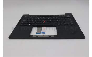 Lenovo 5M11Q54584 C-Cover with keyboard, Greek, Black, Backlight, US