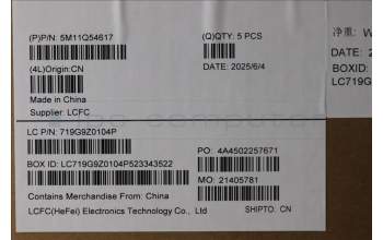 Lenovo 5M11Q54617 MECH_ASM BL KB BK ITA SRX