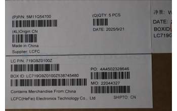 Lenovo 5M11Q54700 MECH_ASM BL KB BK SWE/FIN SRX