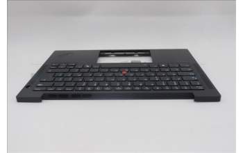 Lenovo 5M11Q54793 C-Cover with keyboard, Belgian, Black, Backlight, UK