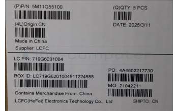 Lenovo 5M11Q55100 MECH_ASM FRU ASM Ccover BEL FP LTN