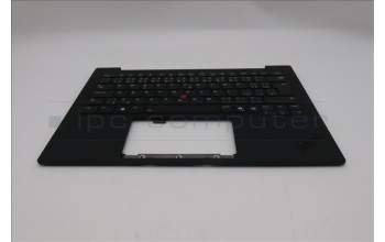 Lenovo 5M11Q55933 C-Cover with keyboard, Czech Slovakian, Deep Black, FingerPrint Reader, WLAN, UK