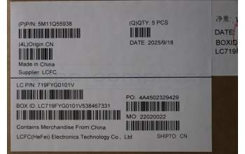 Lenovo 5M11Q55938 MECH_ASM GRP_KBD_BZL_FRA_WL_DB_CHY