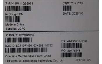 Lenovo 5M11Q55971 MECH_ASM GRP_KBD_BZL_DEN_WL_DB_LTN