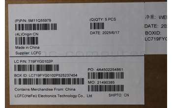 Lenovo 5M11Q55979 MECH_ASM GRP_KBD_BZL_HBW_WL_DB_LTN