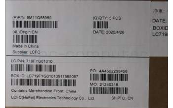 Lenovo 5M11Q55989 MECH_ASM GRP_KBD_BZL_POR_WL_DB_LTN