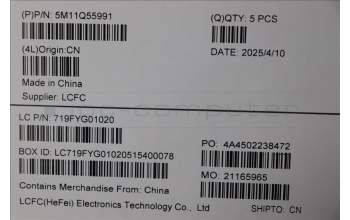 Lenovo 5M11Q55991 MECH_ASM GRP_KBD_BZL_SLV_WL_DB_LTN