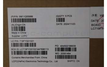 Lenovo 5M11Q55999 MECH_ASM GRP_KBD_BZL_UKE_WL_DB_LTN