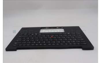 Lenovo 5M11Q56024 C-Cover with keyboard, Norwegian, Deep Black, FingerPrint Reader, WWAN, UK