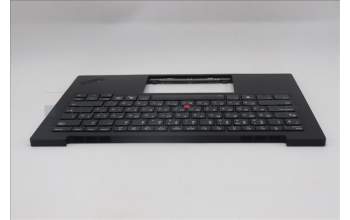 Lenovo 5M11Q56064 C-Cover with keyboard, Russian, Deep Black, FingerPrint Reader, WWAN, US