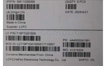 Lenovo 5M11Q56068 MECH_ASM GRP_KBD_BZL_SWS_WW_DB_LTN