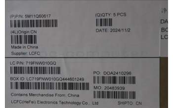 Lenovo 5M11Q60617 MECH_ASM BL KB BK GER SRX