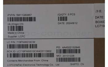 Lenovo 5M11Q60857 MECH_ASM BL KB BK SC SLV SRX