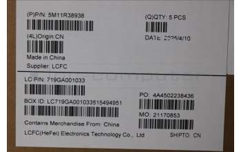 Lenovo 5M11R38938 MECH_ASM GRP_KBD_BZL_FRA_WL_LG_LTN