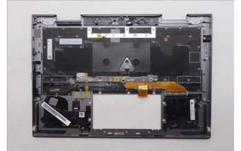 Lenovo 5M11R38972 C-Cover with keyboard, Spanish, Luna Grey, FingerPrint Reader, WLAN, UK