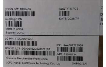 Lenovo 5M11R39453 MECH_ASM GRP_KBD_BZL_RUS_WW_LG_CHY