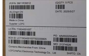 Lenovo 5M11R39512 MECH_ASM GRP_KBD_BZL_ILD_WW_LG_LTN