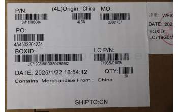 Lenovo 5M11R88004 ASM-BRACKET,TYPE,C,LEFT