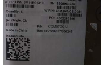 Lenovo 5M11R91310 MECH_ASM Ccvrasm,KB,ITA,NWFC,BL,LTN