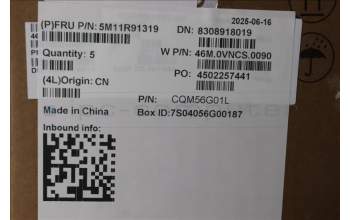 Lenovo 5M11R91319 MECH_ASM Ccvrasm,KB,POR,NWFC,BL,LTN