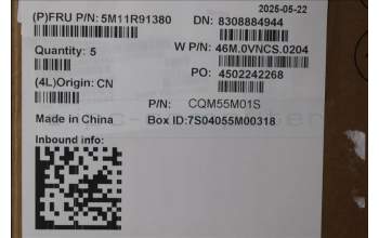 Lenovo 5M11R91380 MECH_ASM Ccvrasm,KB,SWS,WFC,BL,LTN