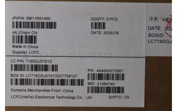 LENOVO 5M11R91450 MECH_ASM BL KB GY FPR NORDIC LTN