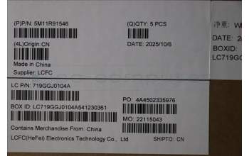 Lenovo 5M11R91546 MECH_ASM BL KB GY FPR WW UKE LTN