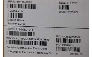 Lenovo 5M11S09565 MECH_ASM BL KB BK ITA LTN