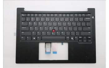 Lenovo 5M11S09720 C-Cover with keyboard, US English Euro, Black, US