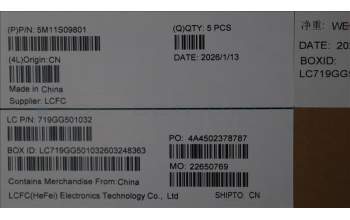 Lenovo 5M11S09801 C-Cover with keyboard, Russian, Black, Backlight, US