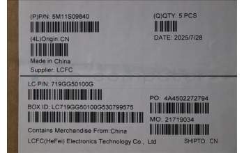 Lenovo 5M11S09840 MECH_ASM FRU KBD W/C BUL BL (CHY) UK BK