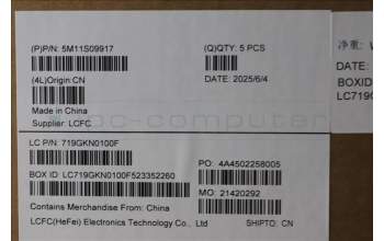 Lenovo 5M11S09917 MECH_ASM FRU KBD W/C SWE/FIN(SRX)UK BK