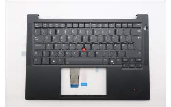 Lenovo 5M11S09968 C-Cover with keyboard, Danish, Black, Backlight, UK