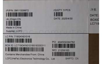 Lenovo 5M11S09972 MECH_ASM FRU KBD W/C SPA BL(SRX)UK BK