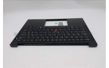 Lenovo 5M11S10016 C-Cover with keyboard, Slovenian, Black, Backlight, UK