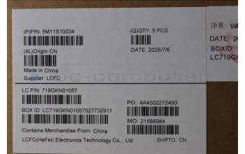 Lenovo 5M11S10034 MECH_ASM FRU KBD W/C UKE BL(CHY)UK BK