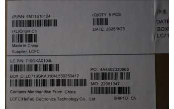 Lenovo 5M11S10124 MECH_ASM FRU KB CCV SWE/FIN(Primax)UK BK